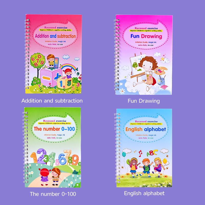 Cross-Border English Transition Calligraphy & Drawing Book for Elementary Students