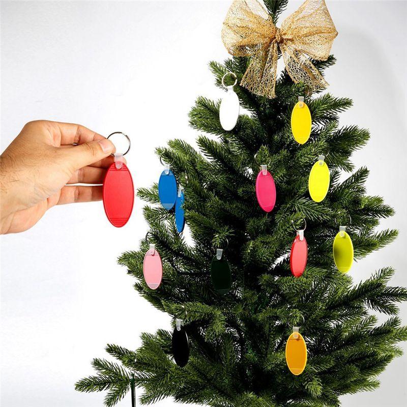 AEE4-20Pcs Motel Keychain Blanks, Sublimation Keychain Blanks DIY Key Chains Supplies For Hotel Room Number Tag, (Oval)