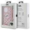 Karl Lagerfeld Klhmp15Lhckcklcp Iphone 15 Pro 6.1 Różowy/Pink Hardcase Iml Crossbody Monogram Karl & Choupette Head Magsafe