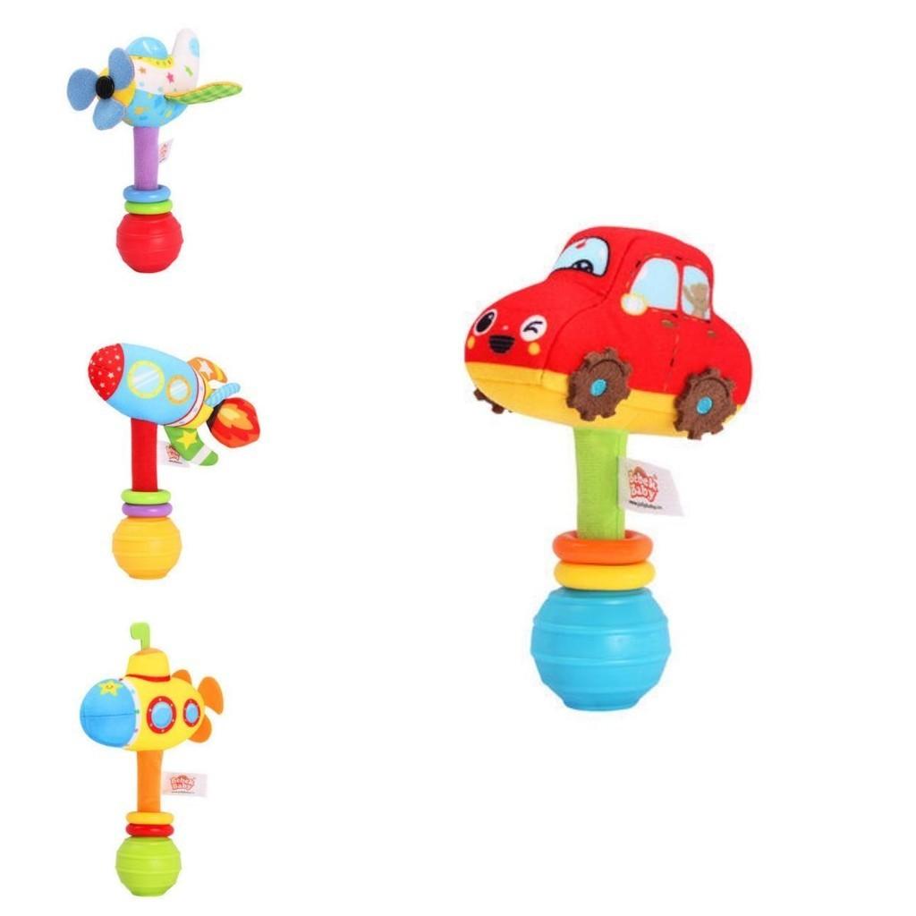 Cute Plush Rattle Bell Baby Toy For 0-3 Year Old Babies
