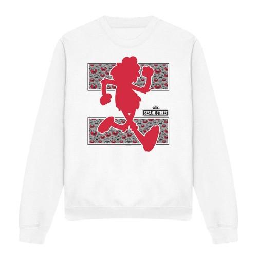 Sesame Street Unisex Adult Elmo Running Sweatshirt
