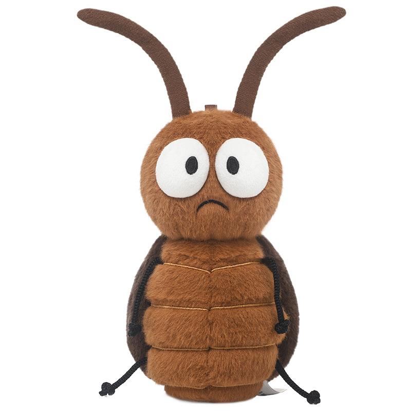 Cute Insect Plush Hanging Ornament Kawaii Bug Soft Plush Charm Cockroach Firefly Caterpillar Dragonfly Keychain Toy Unique Gift