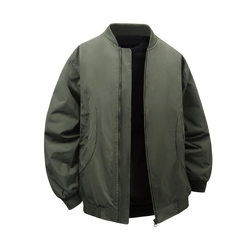 Baseball Collar Coat Men and Women Spring and Autumn American Couple Baseball Uniform Loose Work Jacket Youth