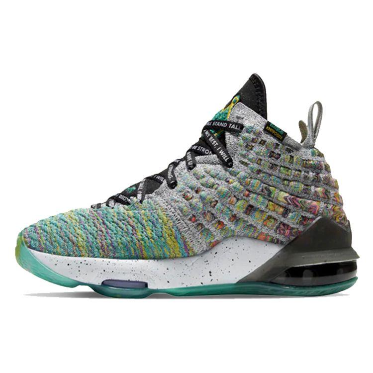

Детские кроссовки Nike LeBron 17 LJFF GS I Promise Black Green-Slate-Hth CW2761-300