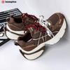 BAASPLOA Damen-Sportschuhe mit dicker Sohle, Laufschuhe aus Mesh, Freizeitschuhe, Wanderschuhe, Studentenschuhe, flache Schuhe, Tennisschuhe, atmungsaktiv
