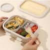 Wheat Straw Lunch Box With Soup Bowl For Office Workers And Students Packaged Food Storage