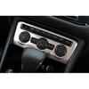 For Volkswagen Tiguan 17-2021 Silver Steel Console AC Button Control Frame Trim