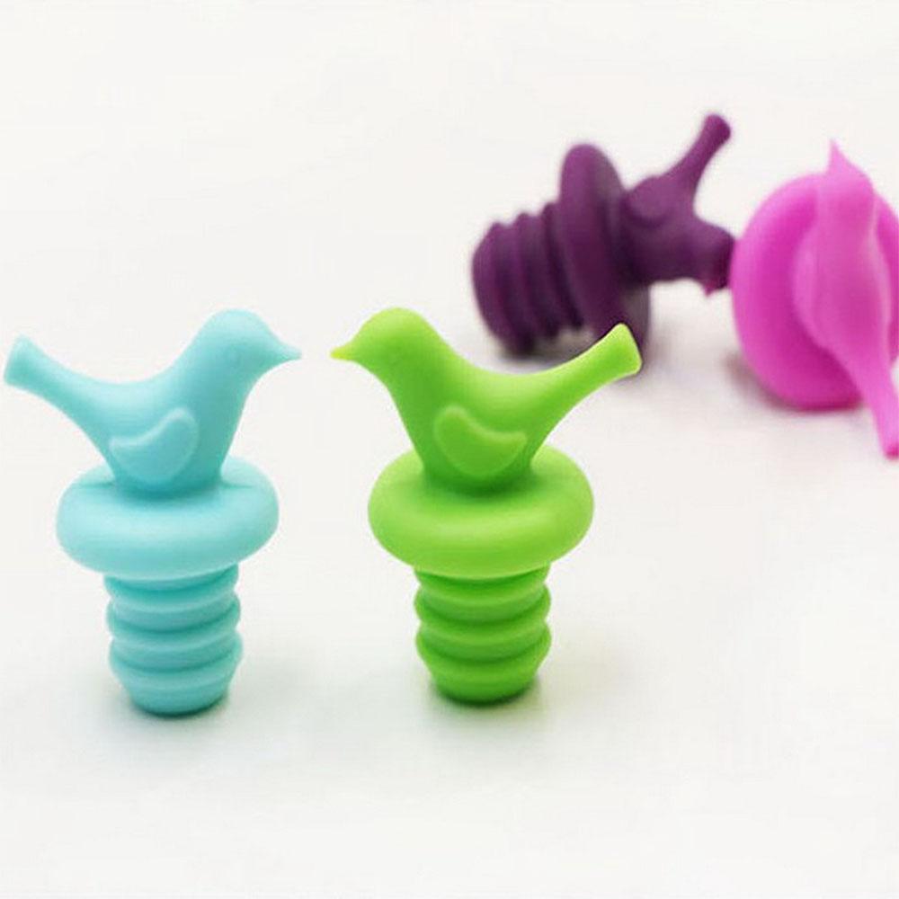 4PCS Food Grade Silicone Bottle Stopper - Wine & Beer Cap Sealer