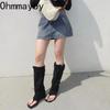 fashion Rome Style Women Western Cowboy Boots Fashion Clip Toe Internal Elevation Spice Girls Outdoor Trouser Boots