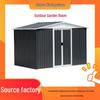 Outdoor Garden Storage Shed: Waterproof, Sun-Protected Tin House for Temporary Yard Tool Storage