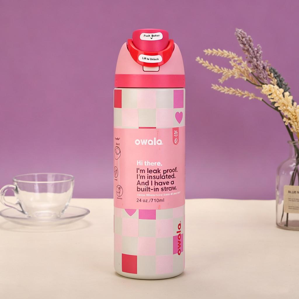 Owala 24oz Insulated Travel Mug With Double Drinking Lid For Outdoor Use