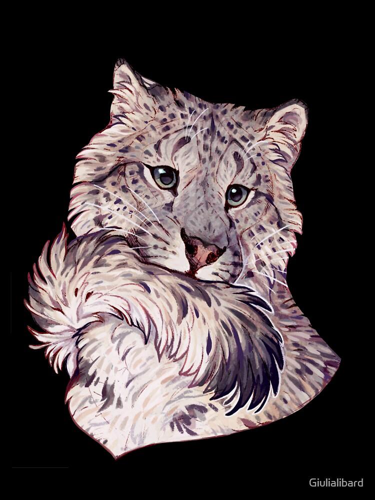 Wild Life Snow leopard portrait Oversized Unisex T-Shirt