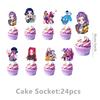 KPOP Dämonenjäger Mädchen Geburtstag Dekoration Set: Banner, Kuchendekorationen & Hängende Dekorationen