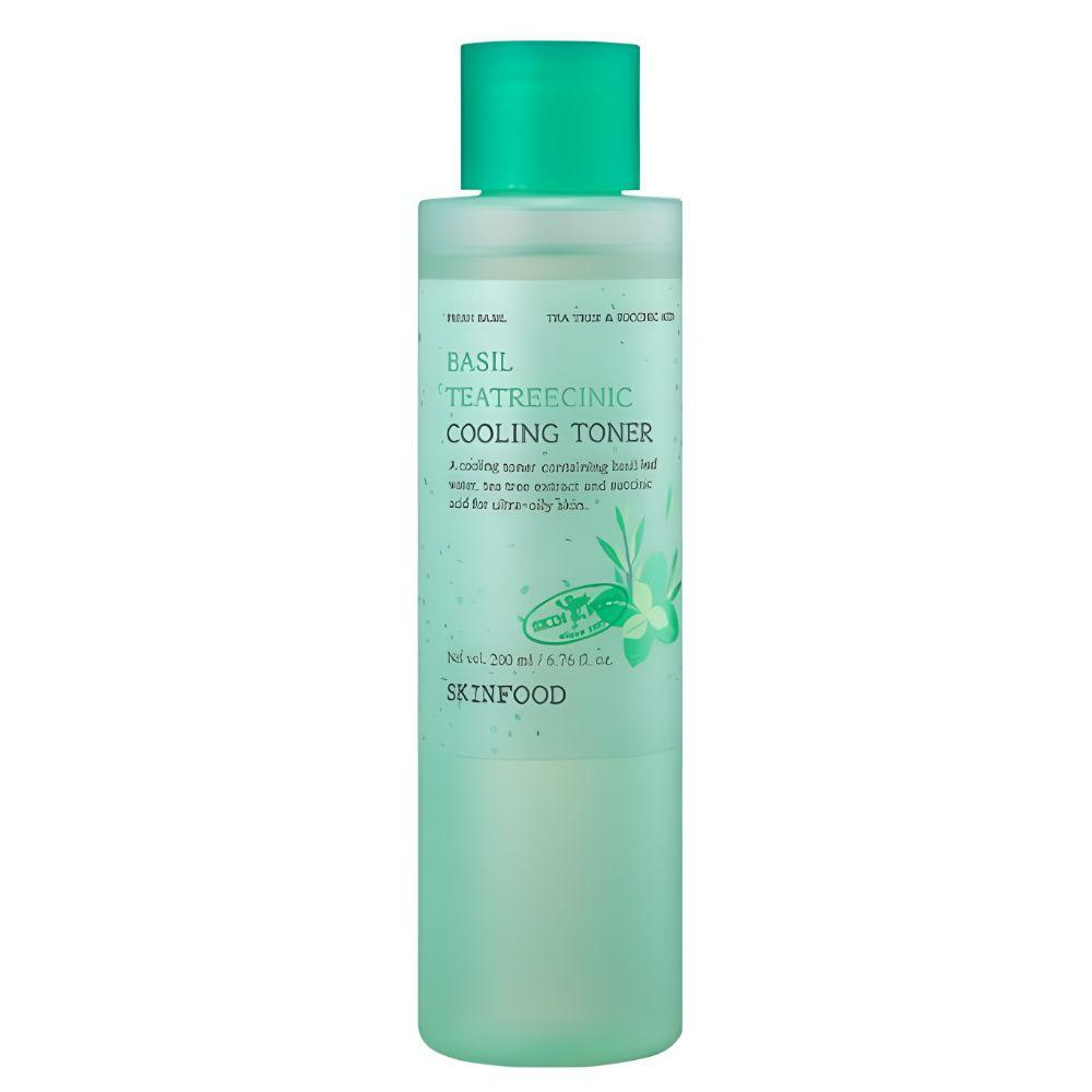 Skinfood Basil Tea Tree Cica Cooling Toner Sebum Control Soothing Facial Toner 200ml