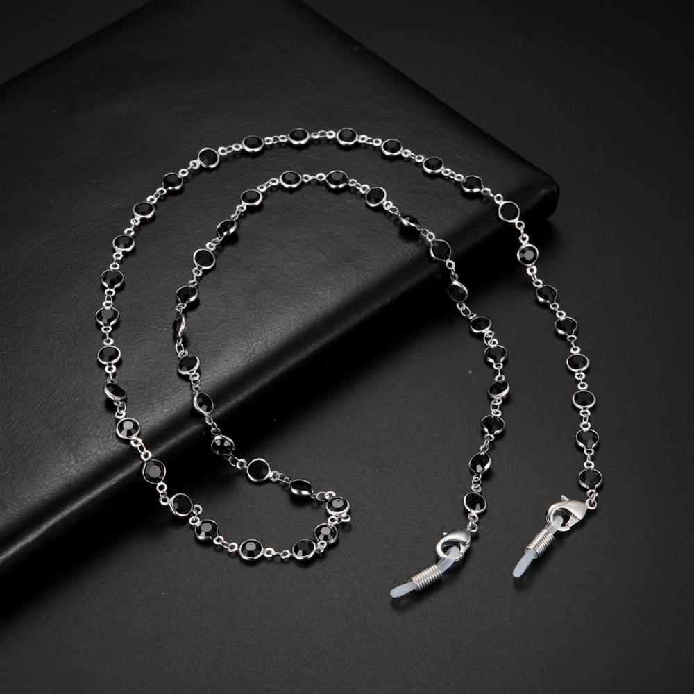 Women Crystal Beads Sunglasses Glasses Chains Lanyards Neck Strap Rope Eyewear Cord Holder Accessories Mask Chain