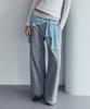 ROLAROLA Nubasic Sagging Sweat Pants Melange Gray