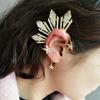 1 Stück Ohrklemme Ohne Piercing Falscher Kristall Glänzend Geometrisch Galvanisiert Damen Pentagramm Fächerförmiger Ohr-Manschette Ohrring Schmuck Dekoration Geschenke für Bankett
