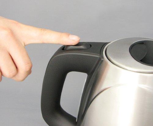 dretec Electric Kettle, Stainless Steel "Assam" Black, 1.0L, PO-110BK