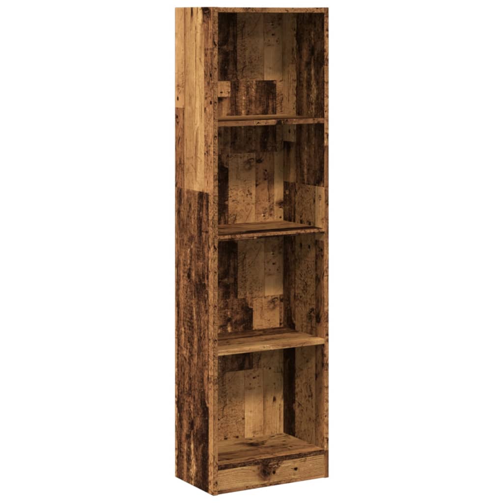 Vidaxl Regał, Stare Drewno, 40X24X143 Cm, Materiał Drewnopochodny
