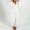 Women's Fashion Fleece-Lined Thickened Fleece Hooded Pyjamas With Zip-Up Onesie