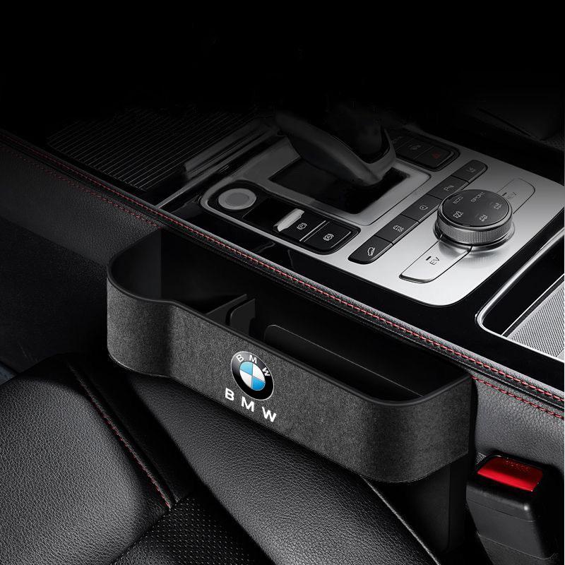 Suede Seat Side Storage Pocket for Car Seat Gap Filler Box For Bmw M E46 E90 E60 F10 F30 E39 E36 F20 E87 G30 E92 E91 X5 E70 F11