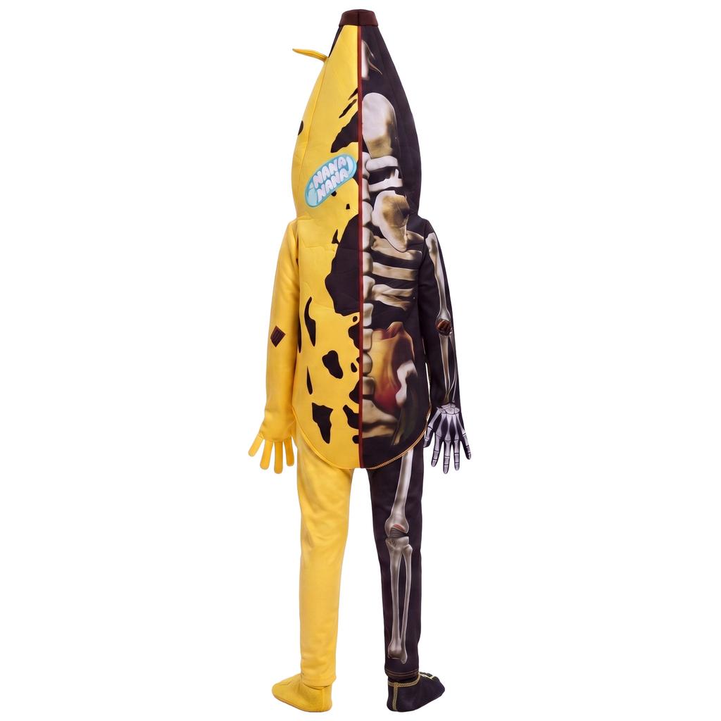 Costume Cosplay Banane Squelette Partiel pour Enfants Fête d'Halloween Tenue de Spectacle
