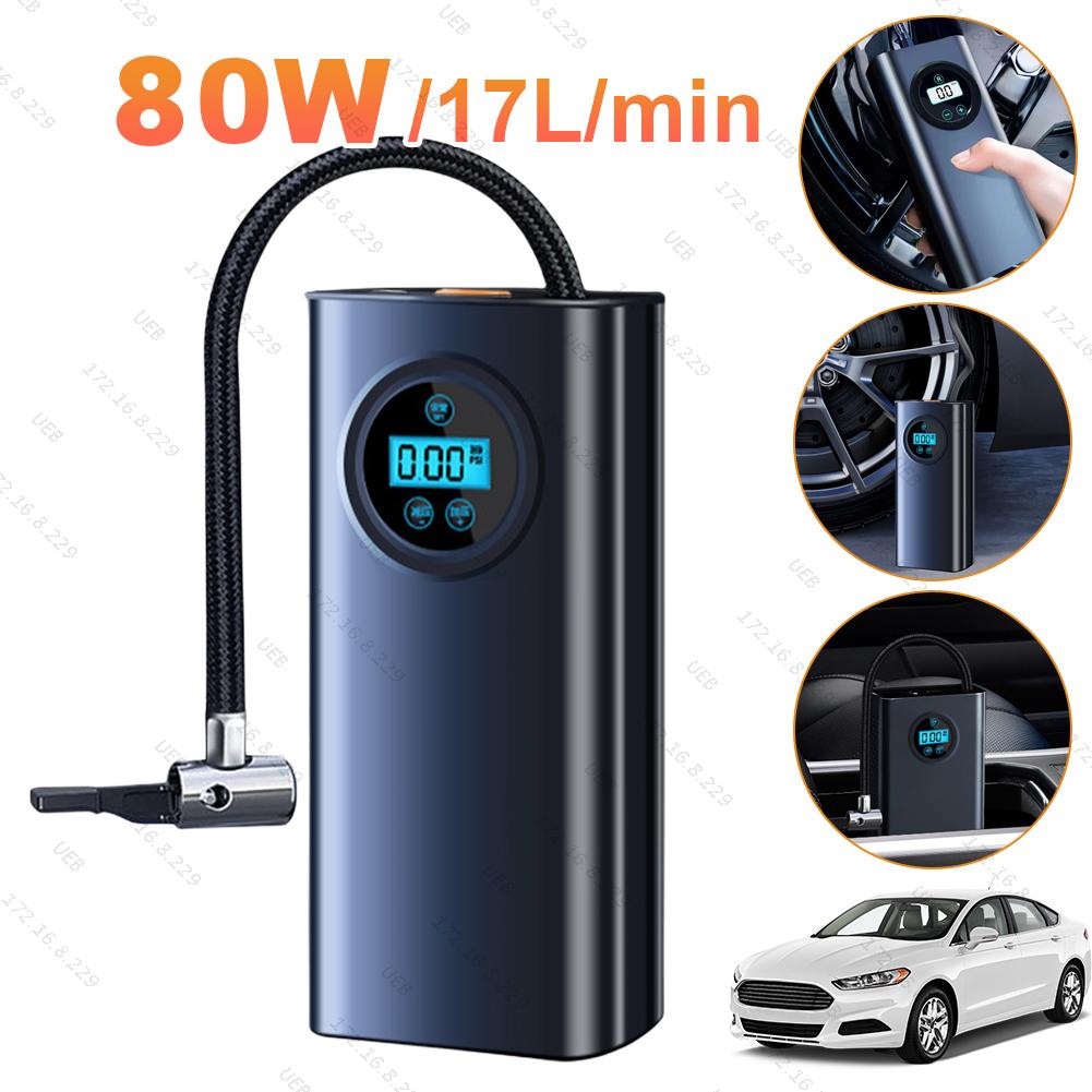 Motorcycle Air Pump Compressor Inflatable Tire Inflator Portable Compressor Digital Cordless Car Tyre Inflator For Bicycle Balls