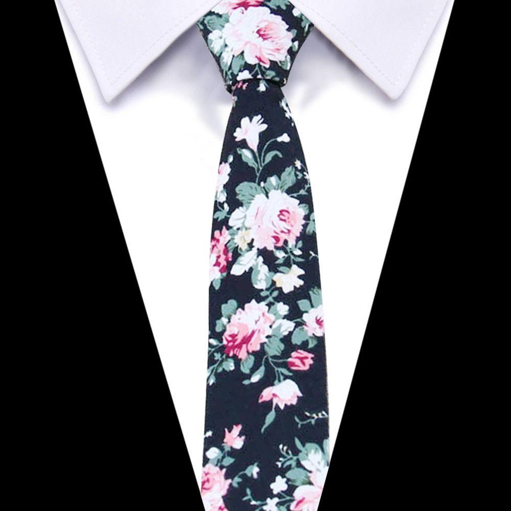 6 cm Květinová kravata Roztomilá kravata Módní bavlněná kravata Pánská Dámská