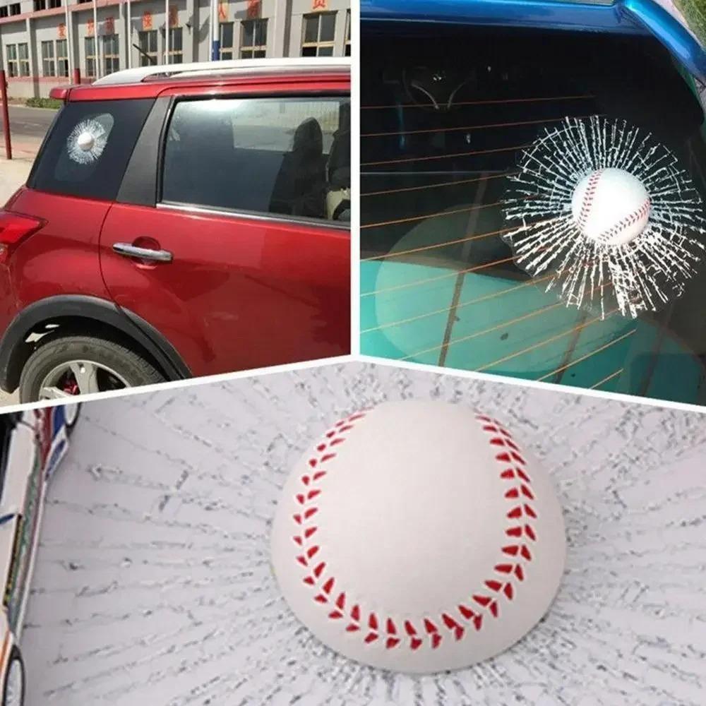 Funny Self Adhesive 3D Car Stickers Waterproof Strong Adhesion Broken Glass Sticker Car Window Stickers Auto Decoration