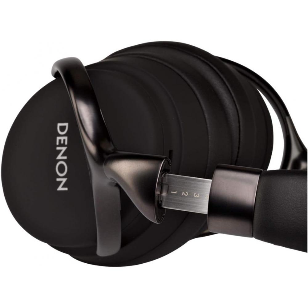 Denon AH D1200 Over-Ear-Premium-Kopfhörer mit In-Wire-Fernbedienung und Mikrofon, schwarz 