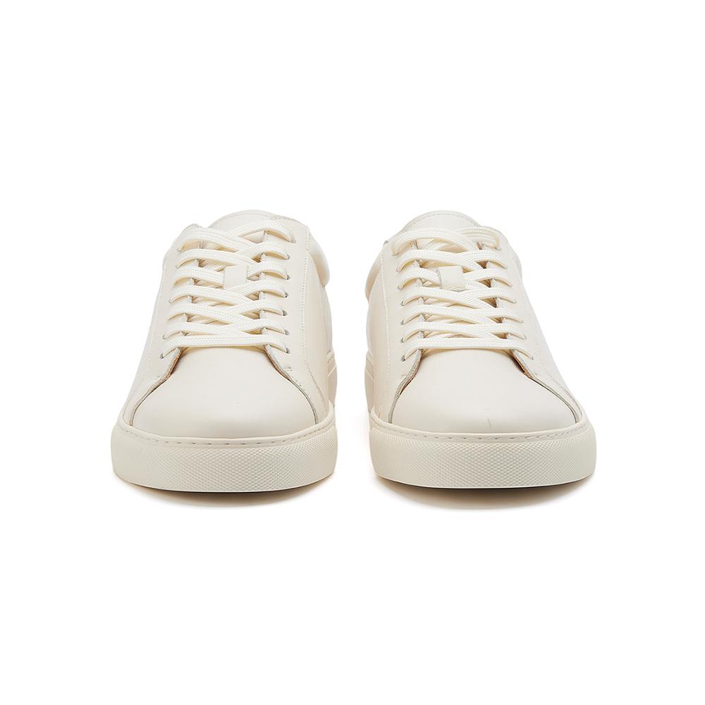 Fashion New Arrival Walking Skateboarding Style Top Grade Cow Leather Men's Loafer Shoes White Durable Pure Leather Casual Sneaker Shoes