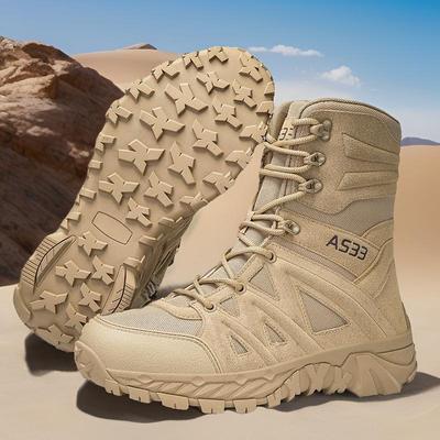 Men’s Tactical High-Top Combat Boots - Non-Slip, Wear-Resistant Outdoor Training Footwear
