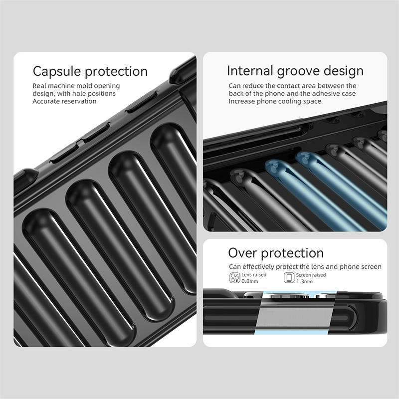 Capsule Series for Samsung Galaxy S23+ TPU Case Shockproof Ribbed Phone Cover