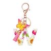 Flower Resin Keychain With Tassels And Butterfly Design 26 Letters Pendant Classic Retro Practical Durable Backpack Hanging Accessory