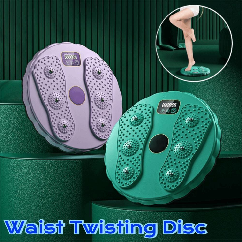 Electronic LCD Display Ab Twist Board Foot Massage Fitness Slim Machine  Weight Loss Training