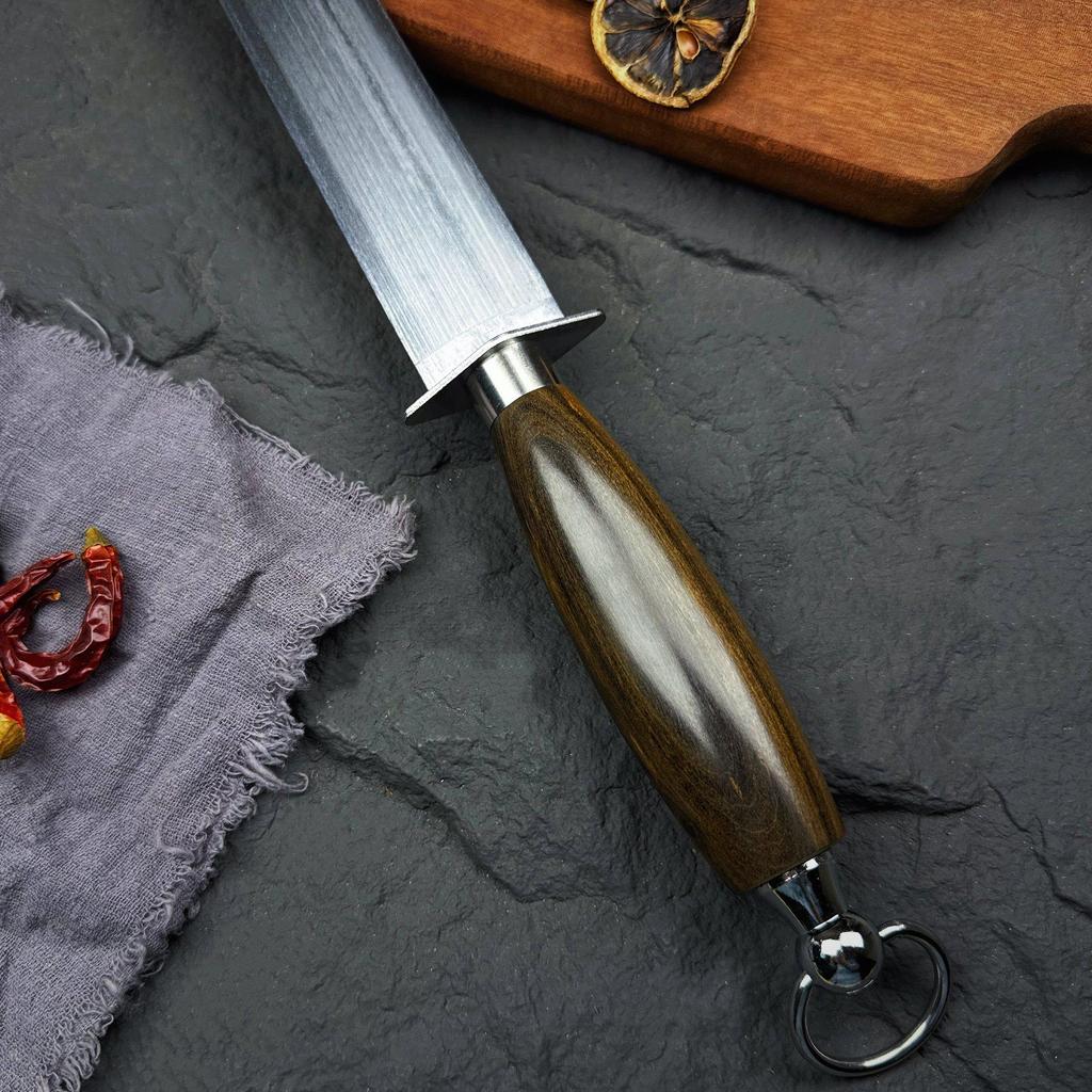 12-inch Premium Rosewood Sharpening Steel for Home & Commercial Use