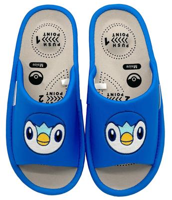Relax Care Comfort Piplup 211803 Nippon Room Indoor Gift Pokémon Blue, Approx. 22-24cm, Acupressure, Character, Pokémon, Slippers, Shoes, Use,