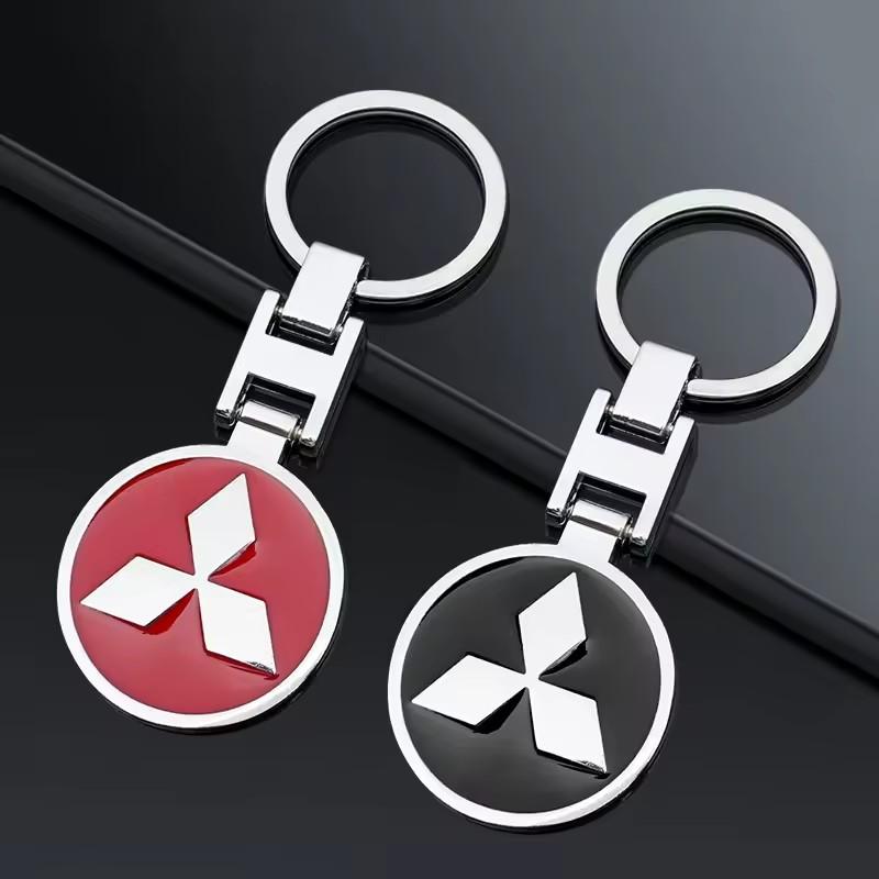Mitsubishi Lancer OTOASX L300 Montero L200 Mirage Outlander Delica Pajero Araba Metal Anahtarlık Oto Anahtarlık Tutucu İçin