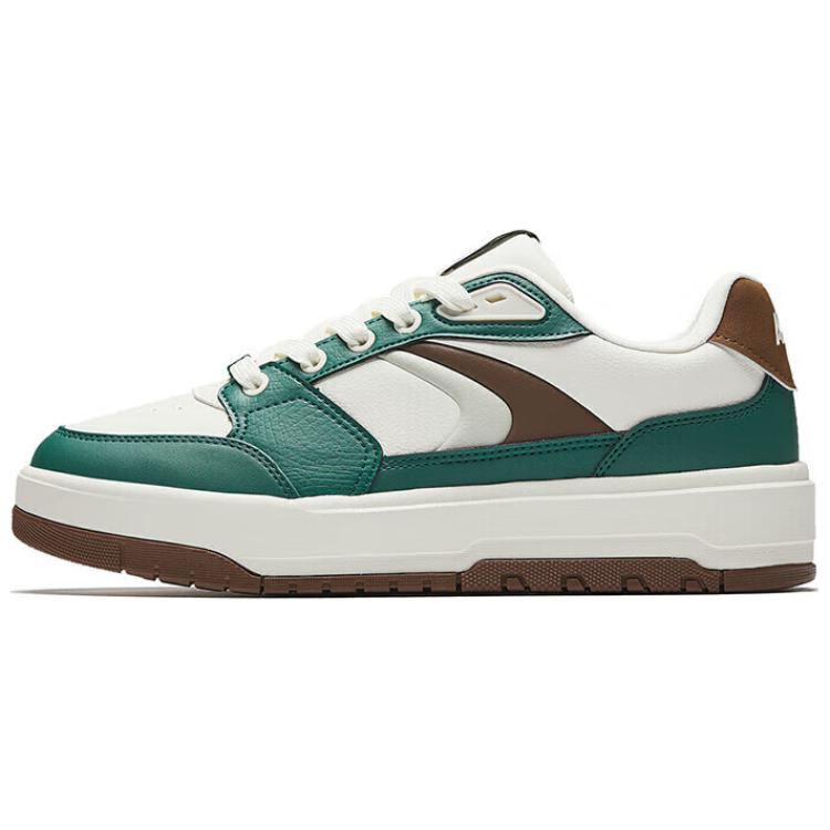 Anta 982 Moon Shadow Men Low Top Skate Shoes White Green Brown 112518060-4 40.5