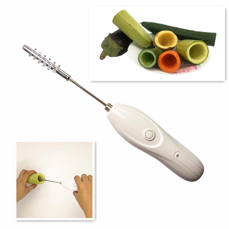 Electric Automatic Fruit Corer Kitchen Vegetable Corer Digger Multifunctional Electric Scale Scraper Egg Beater Kitchen Gadget