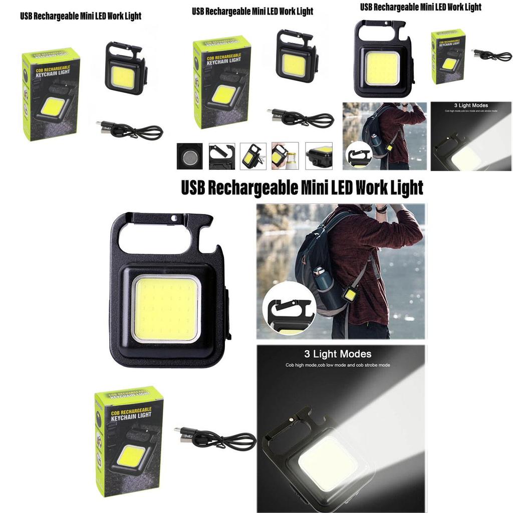 Compact Aluminum Alloy Flashlight Portable Keychain Light With Rechargeable Battery Super Bright Led Characters)