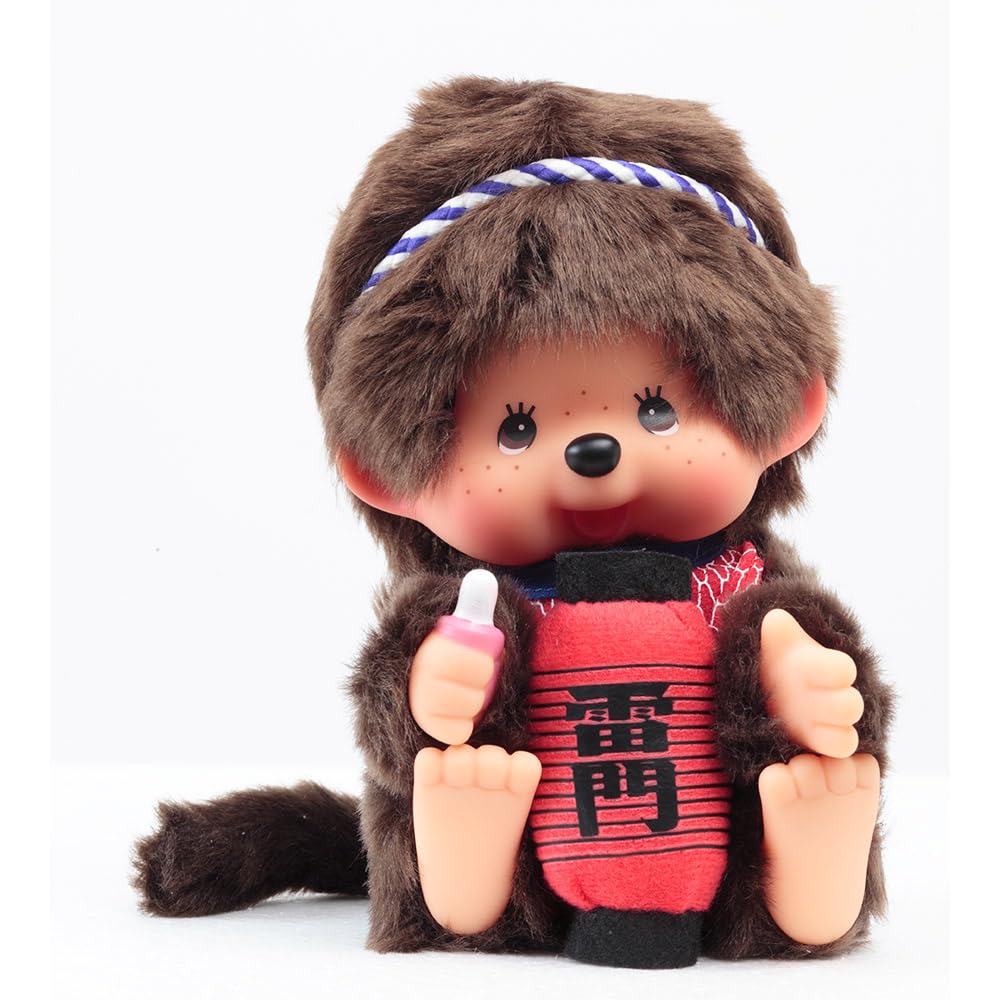 Kyugetsu Official Original Asakusa Kaminarimon Monchhichi Sitting Figure IPM-23-Z