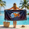 Real Sociedad FC Print Quick Dry Beach Towel Microfiber Absorbent Portable Travel Swimming Towel