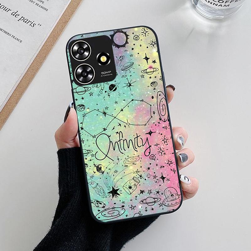 Pre ZTE Blade V50 Dizajnové puzdro Kvetinové maľované silikónové puzdrá Pre ZTE Blade A73 4G / V50 Smart Axon 50 Lite Puzdro TPU kryt Fundas