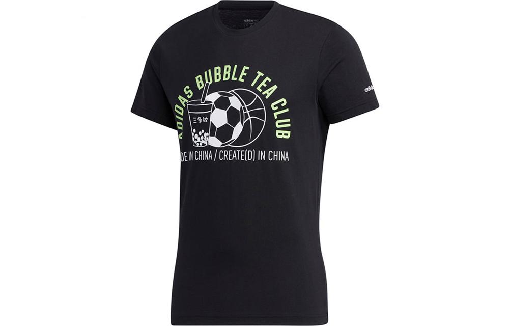 

Adidas Neo T Shirts Men s Black Crew Neck Moderate Straight Fit GJ8894 M