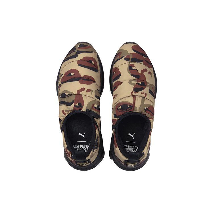 KidSuper Studios X Puma RS-2K Slip-On Camo Unisex Sneakers Brown Pale-Khaki 375192-01