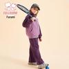 Fuluomi Girls' Winter Fleece-Lined Jacket & Wide-Leg Pants Set