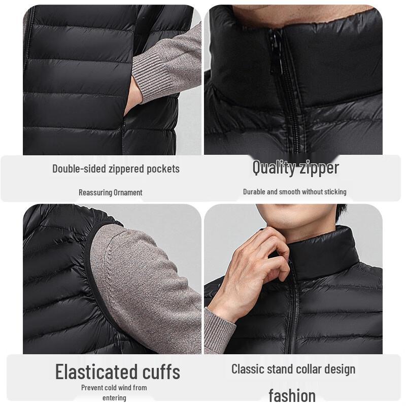 Hengyuanxiang Men's Winter Duck Down Vest