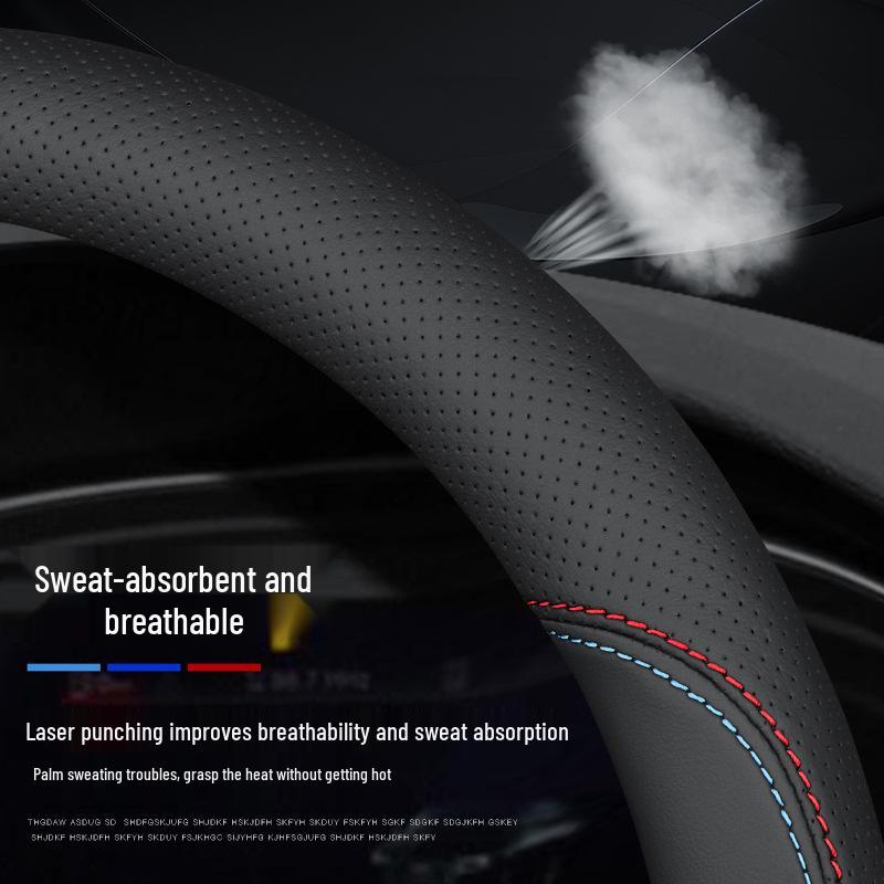 MG Steering Wheel Cover for MG6, HS, MG5 New Energy, MG3SW, MG3 Navigator, ZS, Roewe - Suede Handle Cover