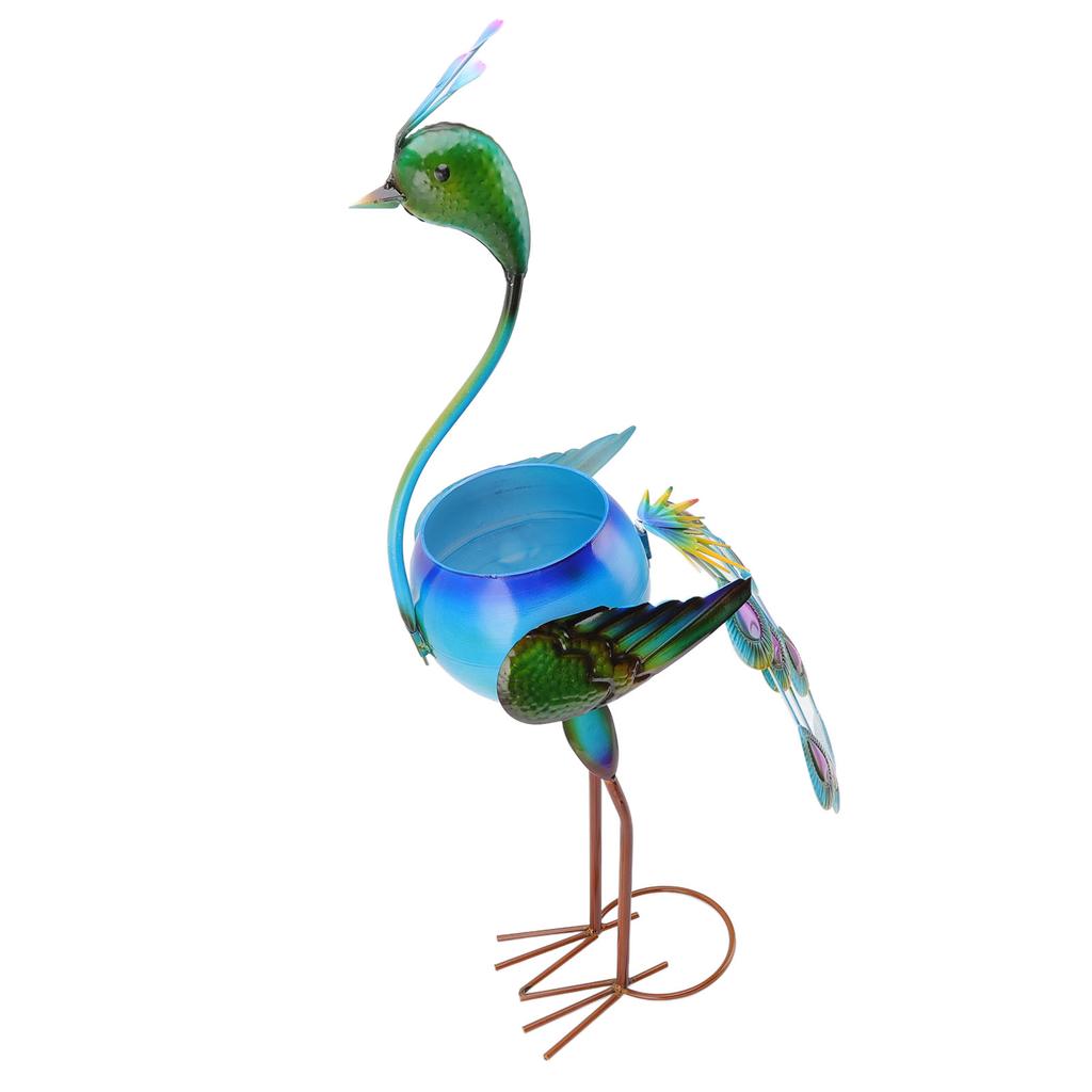 Peacock Flower Pot Iron Cute Animal Shape Plant Container for Succulent Green Plant Indoor and
